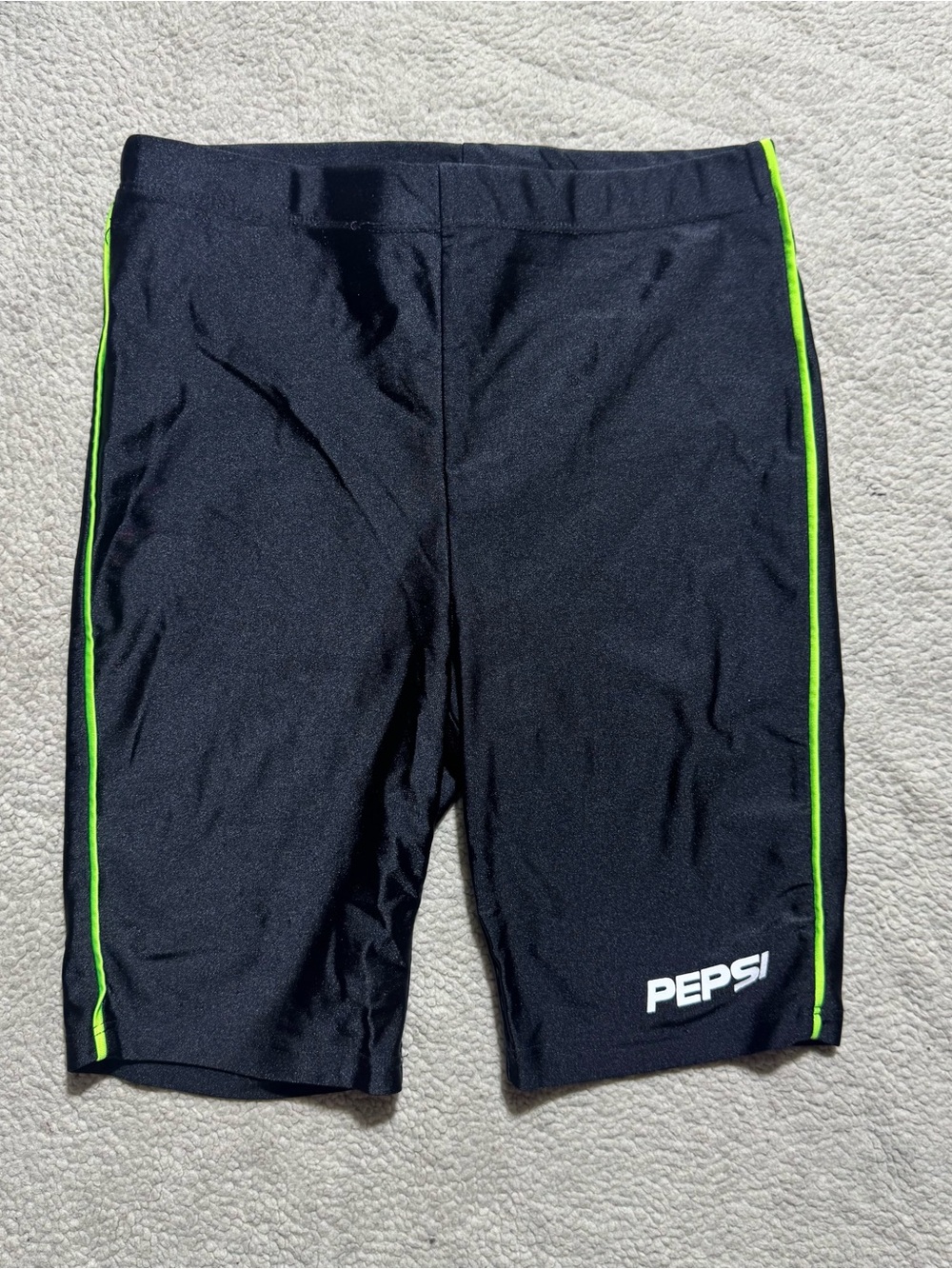 Forever‎ 21 x Pepsi Biker Shorts Womens XS Black Stretch High Waist Athleisure